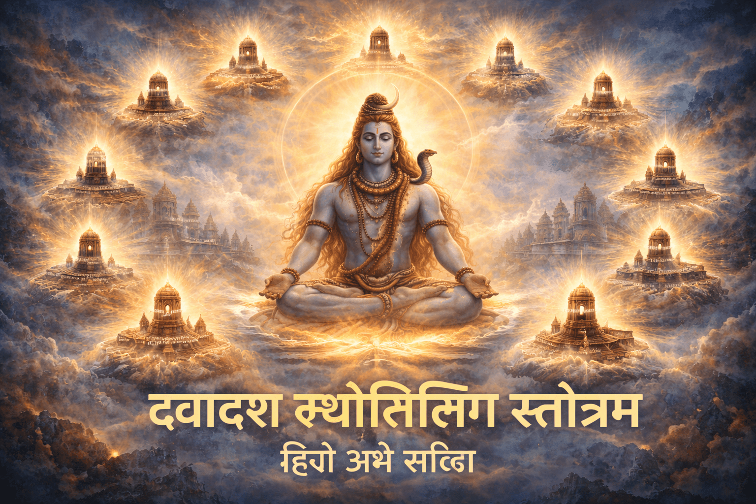 द्वादश ज्योतिर्लिंग स्तोत्रम्: हिंदी अर्थ सहित | 12 ज्योतिर्लिंगों का आध्यात्मिक महत्व