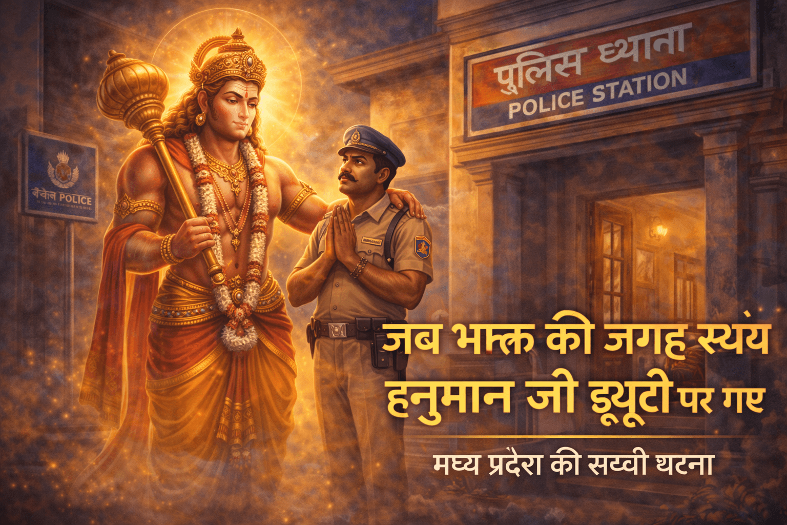 जब भक्त की जगह स्वयं हनुमान जी ड्यूटी पर गए – मध्य प्रदेश की सच्ची घटना