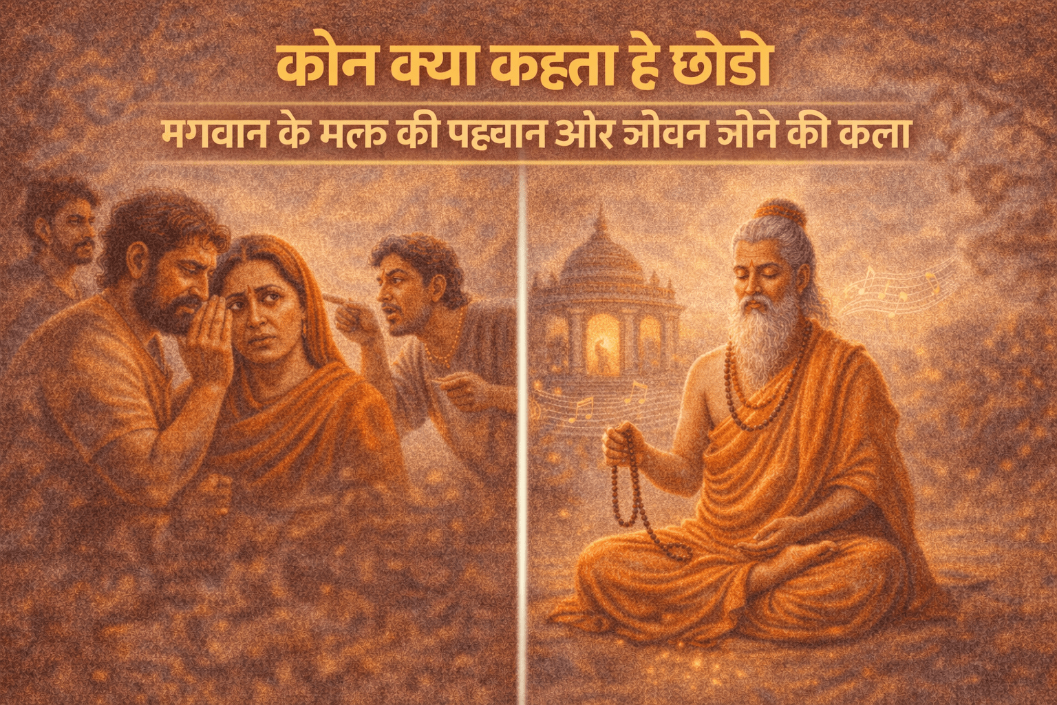 कौन क्या कहता है छोड़ो: जीवन जीने की कला