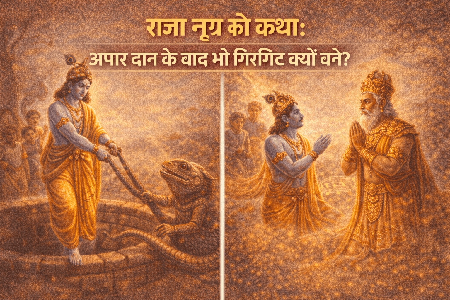 भगवान का नाम बिना दान भी व्यर्थ है – राजा नृग और गिरगिट की अद्भुत कथा