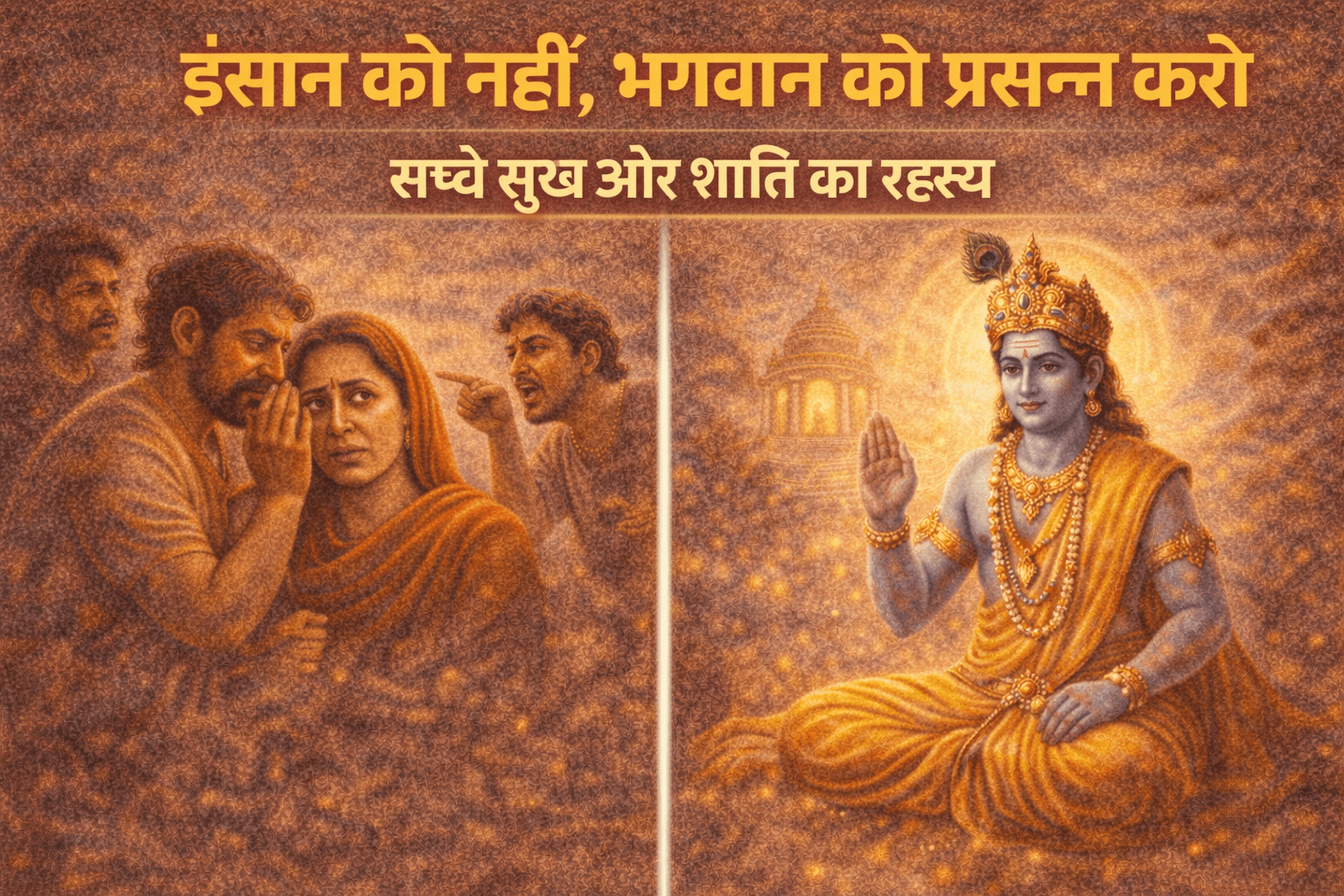 इंसान को नहीं, भगवान को प्रसन्न करो: सच्चे सुख और शांति का रहस्य